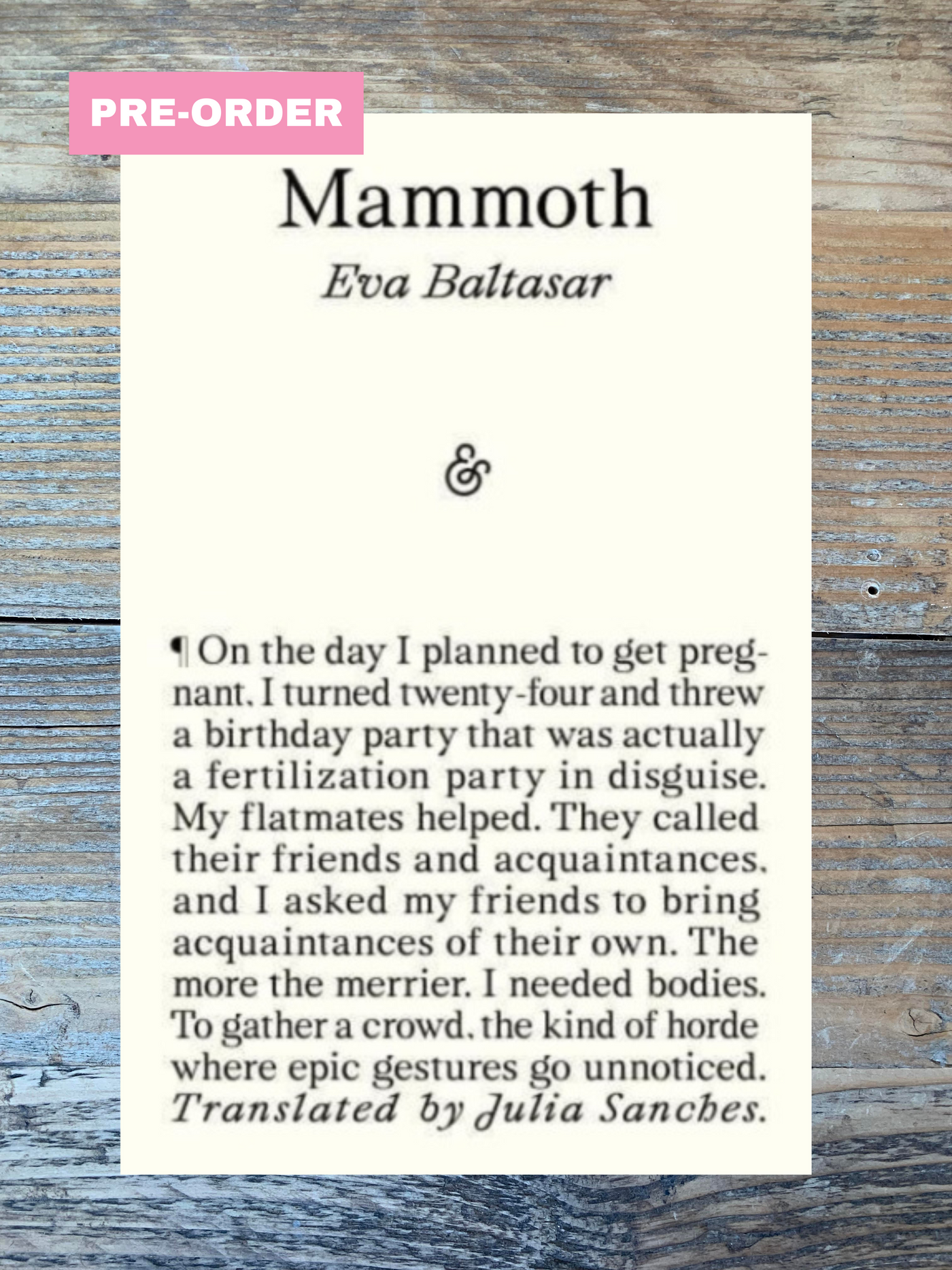 Mammoth PRE-ORDER